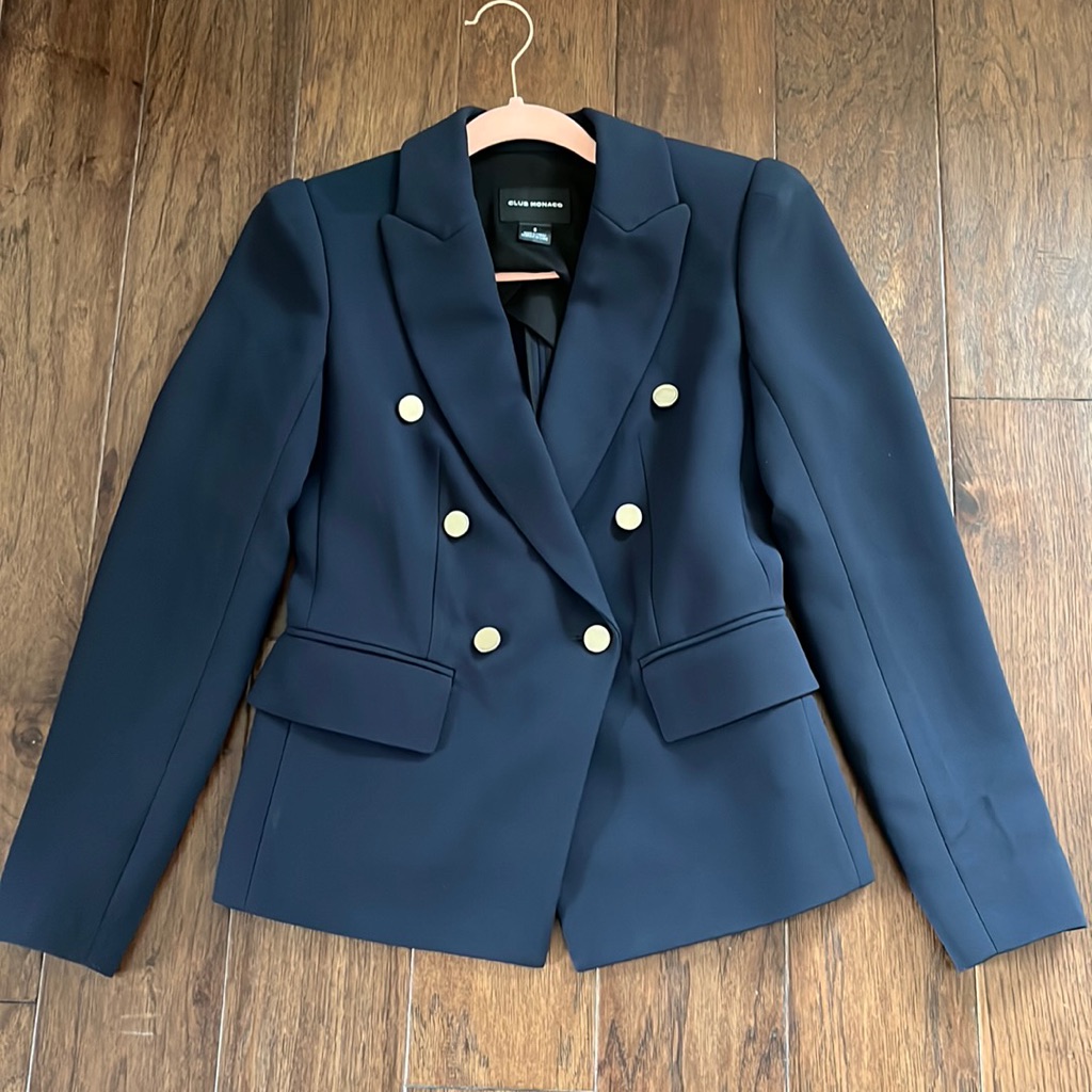 Navy Double Breasted Blazer
